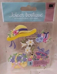 Jolee's Boutique Easter Hatboxes Stickers Spring  Dimensional Scrapbook NOS HTF - Picture 1 of 11