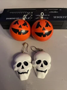 Juegos de pendientes y calaveras vintage de Halloween JOL - Imagen 1 de 2
