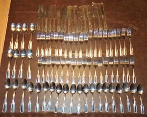 SET 84 PEZZI MARTHA STEWART SET POSATE PUNTI ARGENTO MSE INOX CHINA MFS15 - Foto 1 di 16