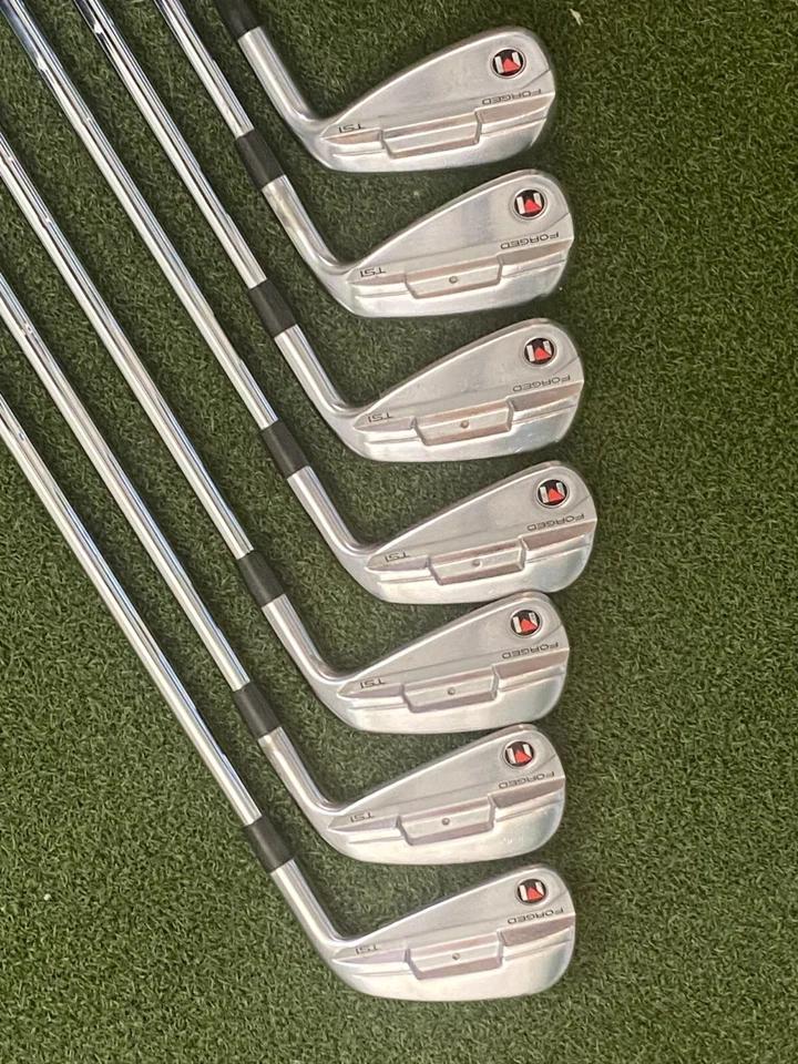 SALE!! Golfworks TS-1  Forged irons 4-PW w/ KBS 130X flighted iron shafts.S $499 - Image 1 of 3