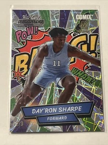 2021-22 Wild Card Alumination  Day'Ron Sharpe Comix Holo-Lux #'d 2/3 UNC Nets - Picture 1 of 2