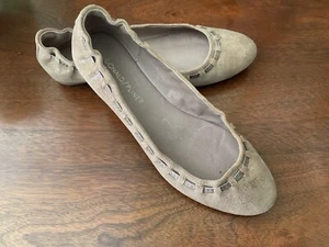 Donald Pliner Damen-Flats hellbronzefarben abgenutzt metallic - Bild 1 von 6