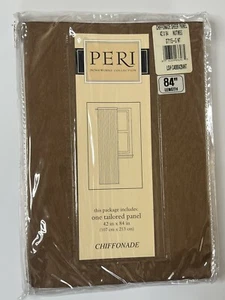 Peri Homeworks Collection One Tailored Panel 42” x 84" Chiffonade Nutmeg  New - Picture 1 of 4