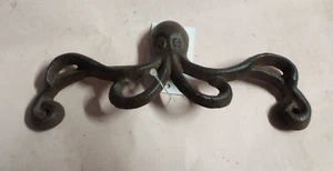 Nautical Beach Ocean Rustic Door Cabinet Pull Cast Iron Octopus Handle - Picture 1 of 3