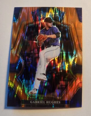 2023 Panini Select - Premier Level #159 Gabriel Hughes (RC) Orange Flash  - Image 1 of 2