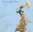 Porcellane Capodimonte: Dama con ombrellino,  colpo di vento. Decoro esclusivo.