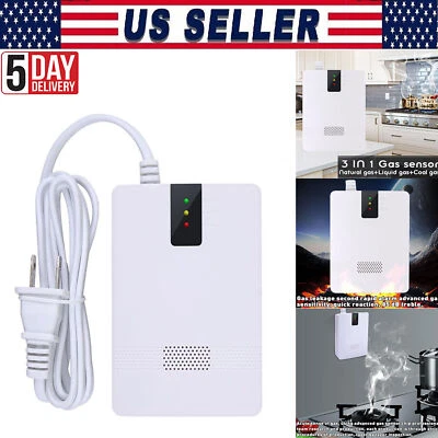 JAHYSHOW Gas Leak Detector Tester Propane Methane Natural Gas Alarm Sensor Safe Kitchen