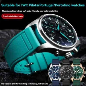 Correa de reloj de goma fluoro para IWC Big Pilot Mark 18 Portugieser 20 mm 22 mm Sport - Imagen 1 de 62