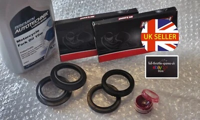 Se adapta a: HONDA GL 1200 GOLDWING 1984-1988 SELLOS DE ACEITE DE HORQUILLA + SELLOS ANTIPOLVO + ACEITE DE HORQUILLA 10W Foto 1 de 4