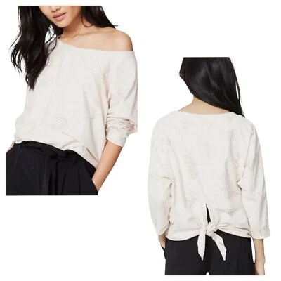 Sudadera corta Rachel Roy Distressed para mujer pequeña  Foto 1 de 4