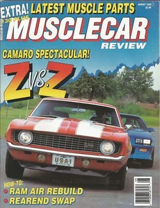 MUSCLE CAR REVIEW 1990 AUG - 409-Lt.Wt, GT350H, AMX - Imagen 1 de 1