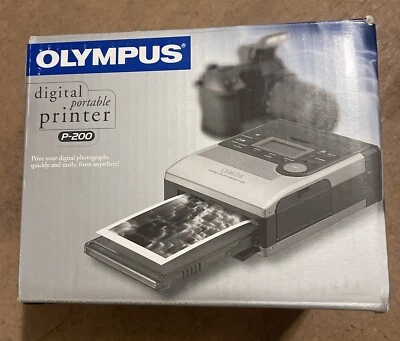 Vintage Olympus P-200 Camedia Digital Portable Color Photo Printer - Image 1 of 4
