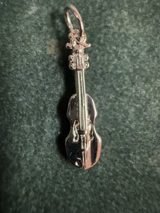 Sterling Silber Violine Charm von Rembrandt 925 Musik Saiteninstrument RQC 0501 - Bild 1 von 7