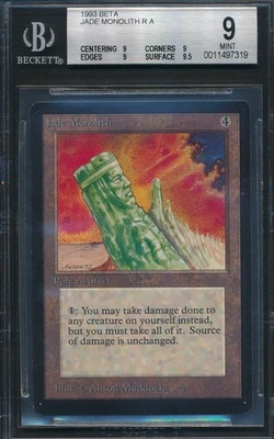 Beta Jade Monolith BGS 9 Graded Magic MTG (7319) -magicgraders- - Image 1 of 3