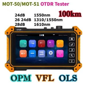 MOT-50/MOT-51 OTDR probador de fibra óptica OTDR OPM VFL dominio de tiempo reflector - Imagen 1 de 12