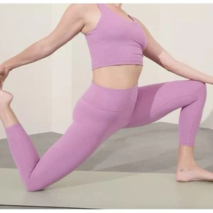 New Athleta L Transcend High Rise 7/8 Tight Large Lotus Pink - Soft Touch - Picture 1 of 7