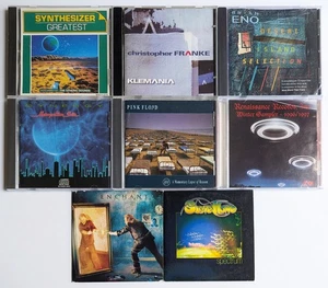 8 PROG ROCK CDs Brian Eno PINK FLOYD Christopher Franke STEVE HOWE Enchant - Picture 1 of 2