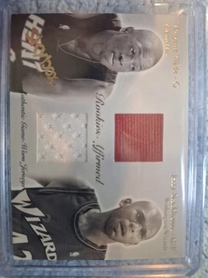 03-04 Fleer (RC) Duane wade & Jerry stackhouse Game Worn #RAJ-DW/JS 045/500 - Image 1 of 4