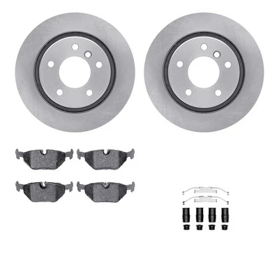 For BMW 325Ci 2001-2006 R1 Concepts WFUH1-31313 Rear Brake Kit w Optimum Pads - Image 1 of 3