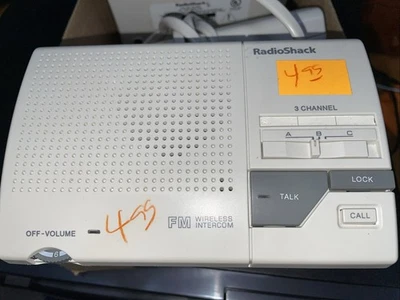 (tres) Intercomunicador inalámbrico Radio Shack FM 3 canales 43-490 Foto 1 de 2