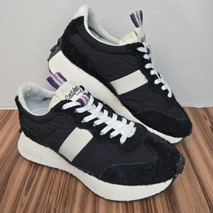 SeaVees Para Mujer Cuero Negro Bellota Entrenador Zapatos Tenis EE. UU. Talla 6 - Imagen 1 de 21