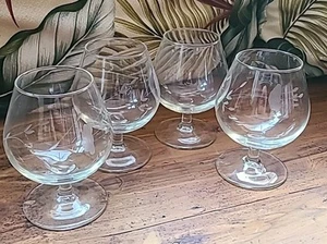 Princess House Crystal Heritage, 8oz. Cognac Brandy Snifter 4er Set - Bild 1 von 3