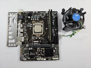 Gigabyte GA-H110M-S2H Motherboard + I5-7400 3.0ghz CPU + 8GB DDR4 RAM Bundle - Photo 1/13