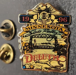 Vintage 1996 Minnesota State Rally Pin - Harley Davidson Motorcycle - Picture 1 of 5
