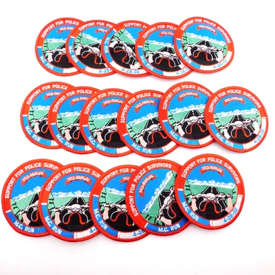 Support for Police Survivors Motorcycle Run Patches LOT of 16 New LEO 2002 - Image 1 of 4