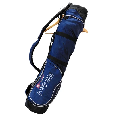 Bolsa de golf PING MOON-LITE de colección azul 3 vías Karsten Sunday Range Travel John madera Foto 1 de 4