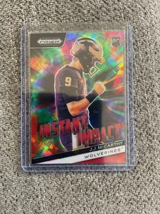 2024 Panini prizm draft picks JJ Mccarthy instant impact red ice - Picture 1 of 2