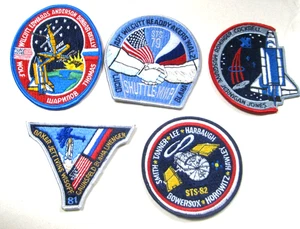 LOT OF 5   NASA Cloth patches - Vintage  Apollo and Space Shuttle  4 INCHES  #14 - Picture 1 of 1