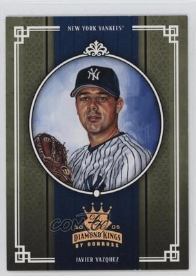 2005 Donruss Diamond Kings Gold /25 Javier Vazquez #157 - Image 1 of 2