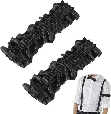 2 Piezas Brazalete Liguero Rugiente Años 20 para Hombres Manga Camisa Disfraz Brazo Antideslizante Foto 1 de 4