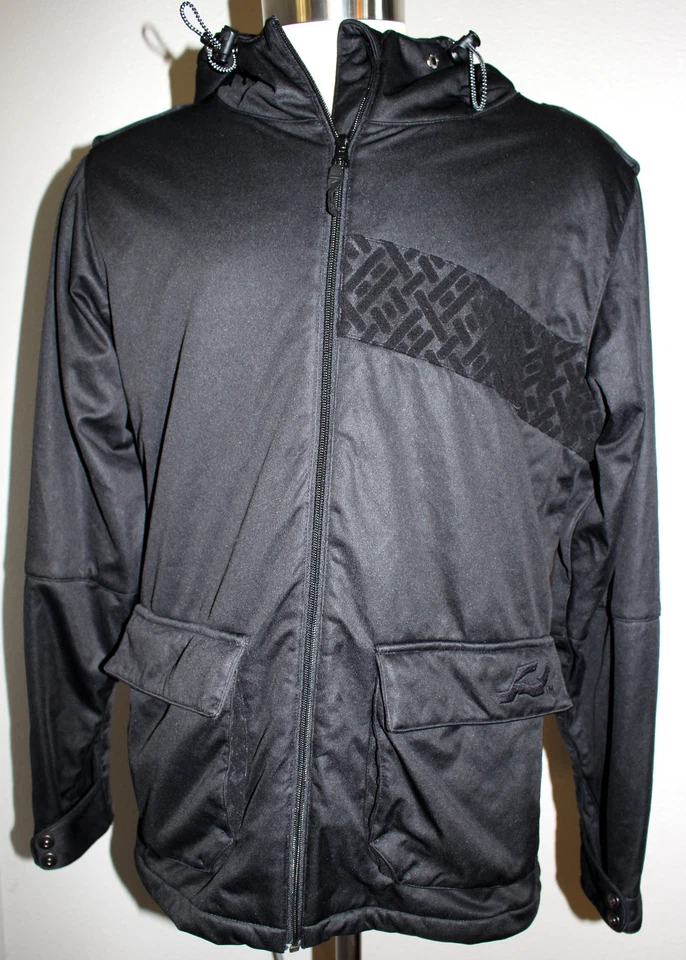 Chaqueta de snowboard Ride Arsenal forrada de lana negra para hombre pequeña Foto 1 de 4