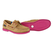 Chatham Pippa Boat Shoes G2 Tan Pink Leather Ladies Deck Shoes Size UK3 EU36