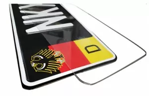 Placa europea PROTECTOR DE CUBIERTA TRANSPARENTE. Plástico, Euro Tag Cover, BMW, AUDI, - Imagen 1 de 4