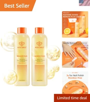 Acetone Nail Polish Remover 8 FL.Oz - Nourishing Gel Polish & Dip Powder Remover Foto 1 de 4