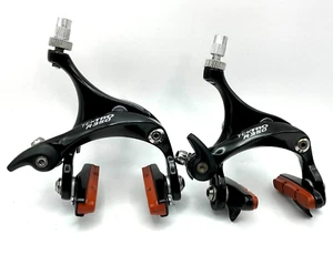 Black Tektro R350 Brakeset Calipers Front and Rear Road Bike - Picture 1 of 10