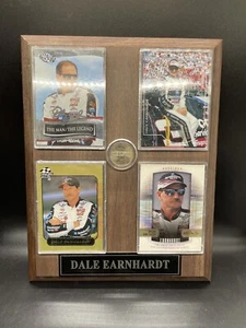 2001 Dale Earnhardt Plaque 4 Card Set & Coin Trading Card Plaque - Picture 1 of 2