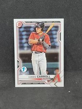 Corbin Carroll Prospect Card 2021 Bowman 1st Edition BFE-142 Diamondbacks Rookie