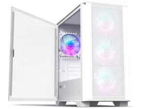 Montech AIR 100 ARGB MICRO-ATX Tower z czterema wentylatorami ARGB wstępnie zainstalowanymi, Ultra-Mi - Zdjęcie 1 z 8