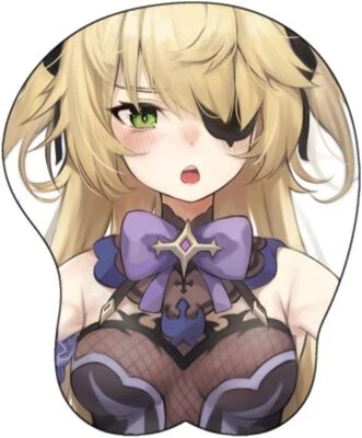 Anime Mouse pad Fischl Anime Design 3D Ergonomic Mouse Pad with Wrist Rest – Sof - Image 1 of 4