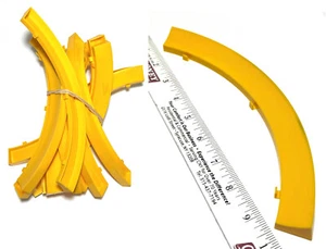 10pc BULK 1965 Aurora HO Slot Cars 6" SPEED CORNERS Aprons Lock+Joiner AFX 1598 - Picture 1 of 1