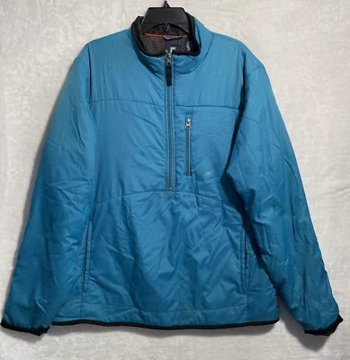 Chaps Mens Jacket Full Zip Puffer Blue Large Long Sleeve Nylon Mock Neck - Image 1 of 4