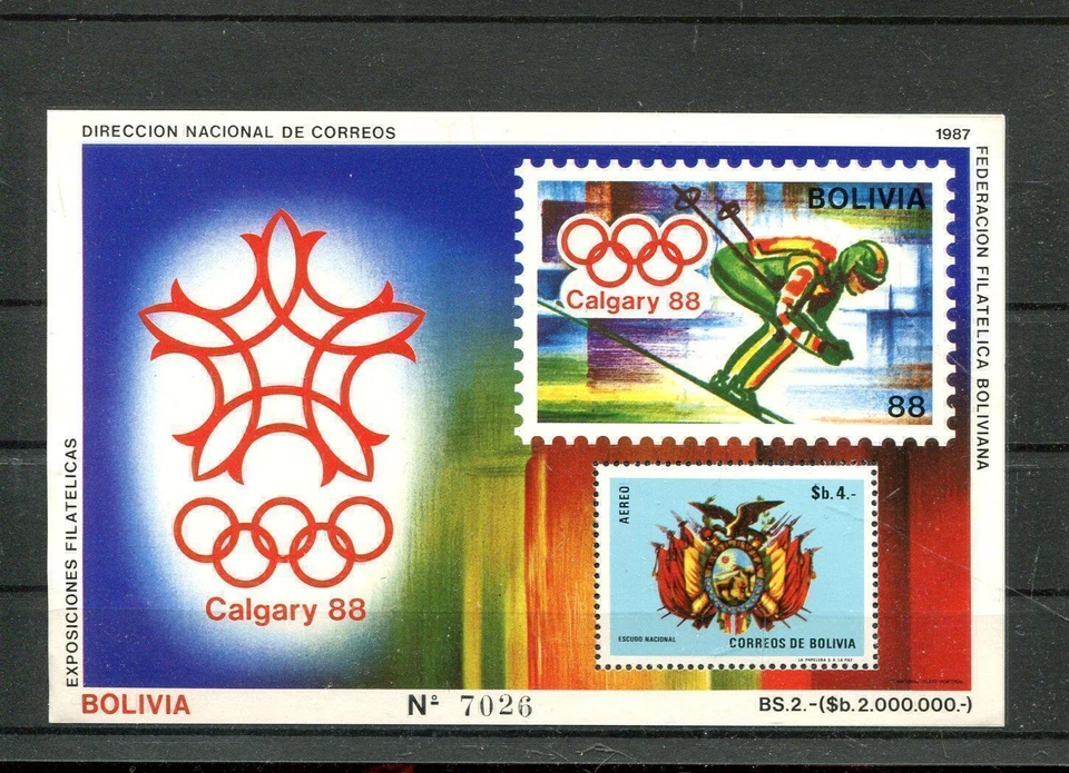 Bolivia Block 165 ** Olympics 1988 - Image 1 of 1
