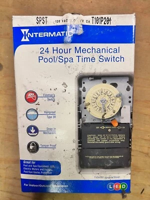 Intermatic T101P201 24 horas EXTERIOR 3R temporizador bombero piscina interruptor de calor bobina 120 V Foto 1 de 2