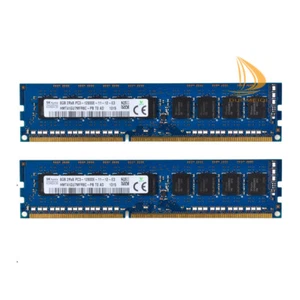 Hynix 2x 8 GB 2Rx8 DDR3 1600MHZ PC3-12800E 240 pin DIMM memoria desktop RAM^* - Foto 1 di 8