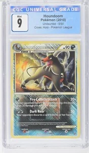 2010 Pokemon Houndoom Undaunted Cross. Holo Pokemon League 5/90 CGC 9 MINT - Picture 1 of 2