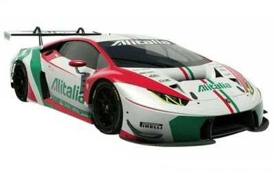1:10 RC Clear Body Shell Lamborghini Huracan GT3 with Alitalia Livery. - Image 1 of 4